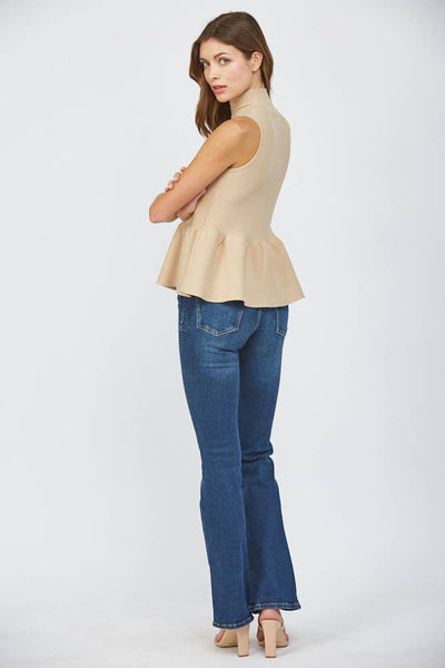 MOCK NECK SWEATER TANK / M