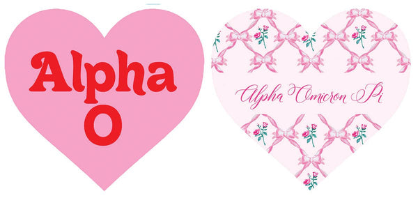 Sorority Reversible Sided Acrylic Floral Coaster