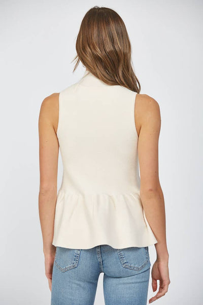 MOCK NECK SWEATER TANK / S