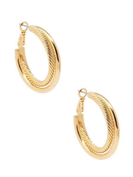 30mm brass based Hoop Earrings