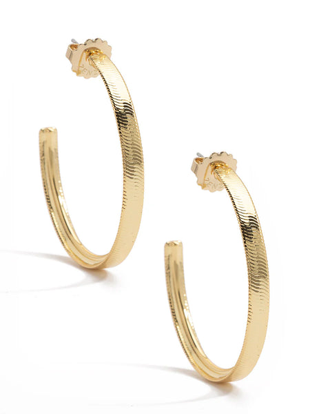 Large Metal Plated Hoop