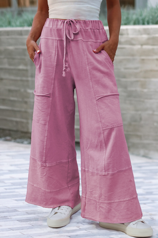 High Waist Wide Leg Pants / S