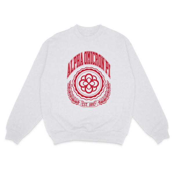 Ivy League Sorority Sweatshirt: MEDIUM / ALPHA OMICRON PI