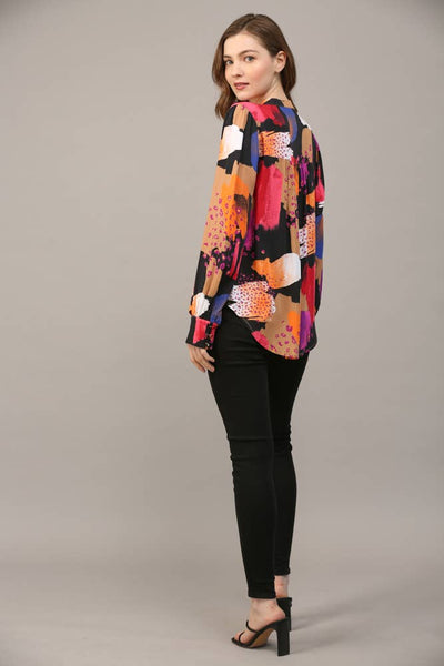 FATE - ABSTRACT PRINT SHIRT-LARGE