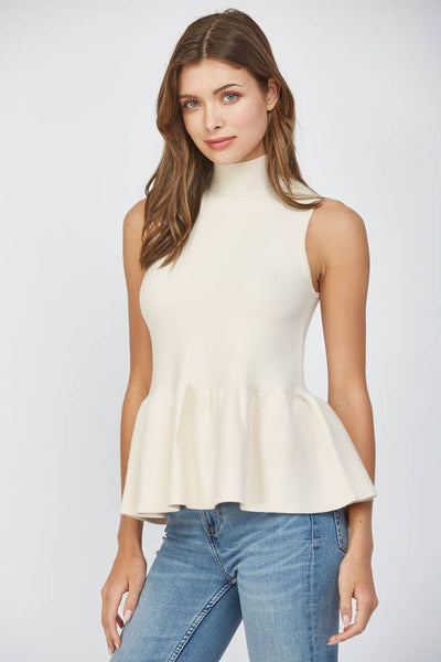 MOCK NECK SWEATER TANK / L