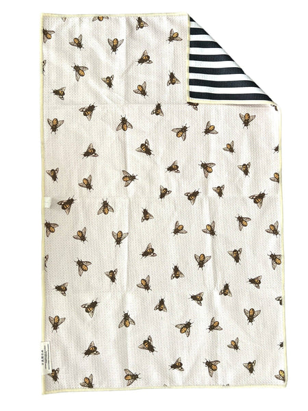Crae.Home - Milk and Honey: Reversible Hand Towel: Multi/Cream / Hand Towel