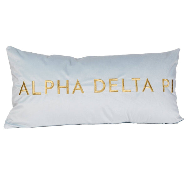 Sorority VINTAGE VEGAS Embroidered Lumbar Pillow