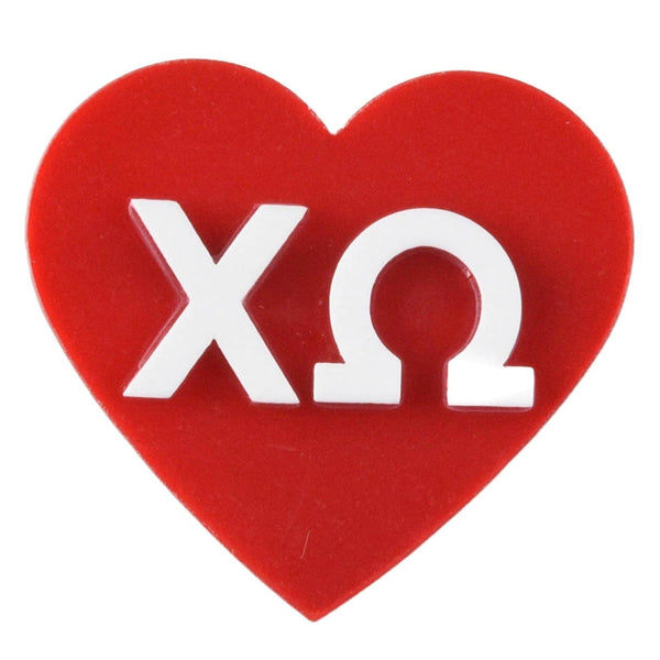 Sorority ✨Acrylic 💚 Heart Pin