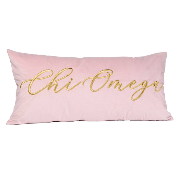 Sorority VINTAGE VEGAS Embroidered Lumbar Pillow