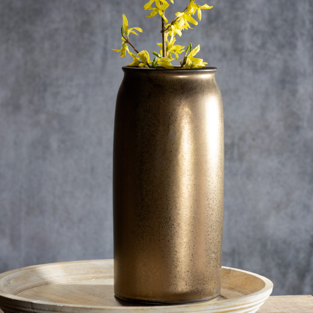 12.7″ BRONZE CERAMIC VASE