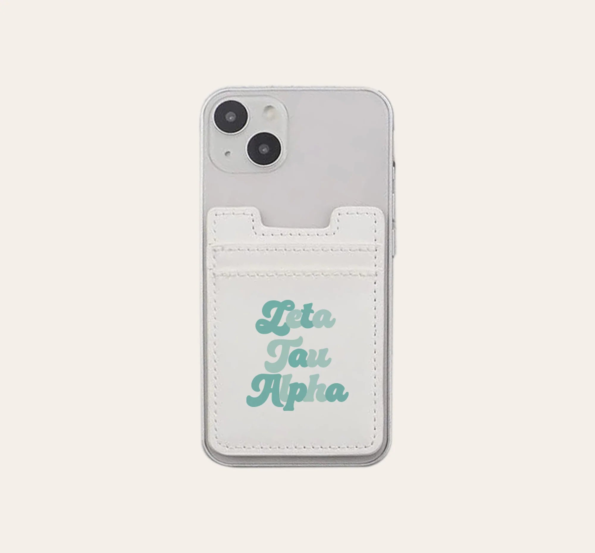 Sorority Stick-On Phone Wallet: Zeta Tau Alpha