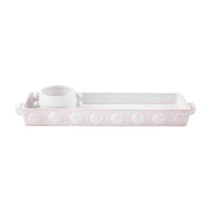 beaded tray and dip set