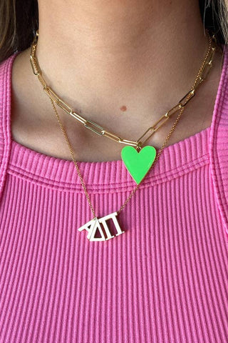 Sorority Letter Necklace - Alpha Delta Pi