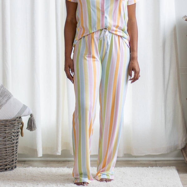 The Royal Standard - Candy Stripe Sleep Pants   White/Multi   Size.: Large