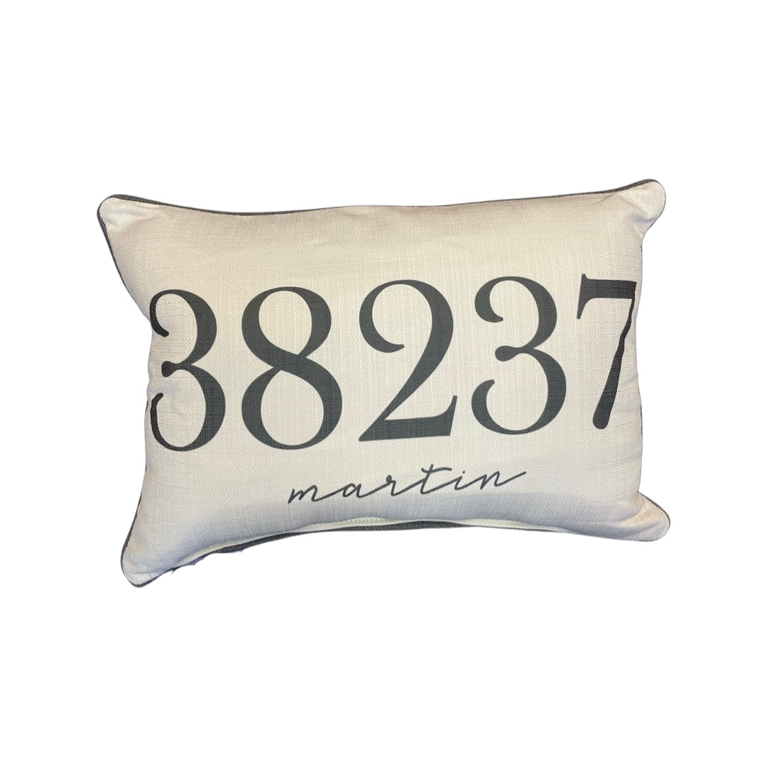 Zip Code Pillow