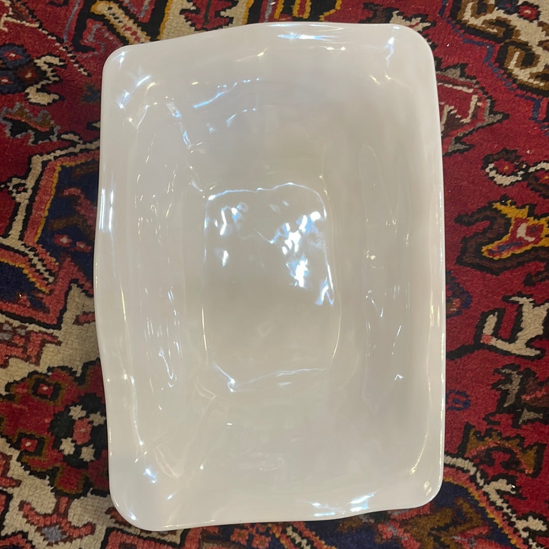 Ruffle 17 in x 12 in Rectangle Bowl